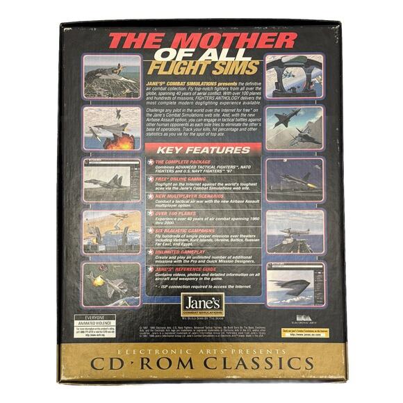 Jane’s Combat Simulations Fighters Anthology PC Game 2-Disc Set 1999 Vintage - Picture 6 of 12